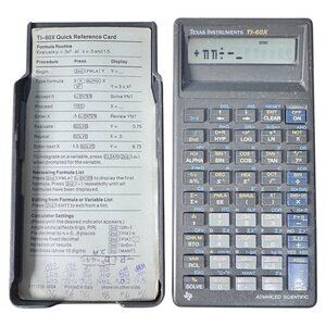 Vintage‎ 1980s Texas Instruments Ti-60 Advanced Scientific Calculator WORKS!